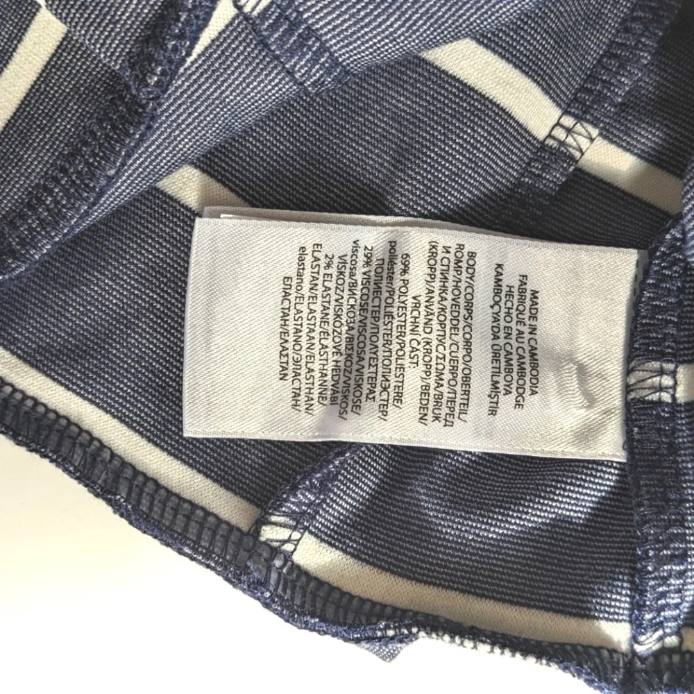 Girls Blue & White Stripe Polo Ralph Lauren Dress